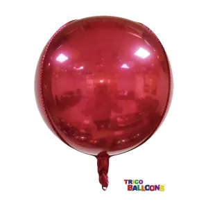 22" Round 4D Balloon - Red