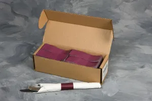 4 1/2" x 1 1/2" Paper Napkin Bands (2,000 bands/pack) - Burgundy