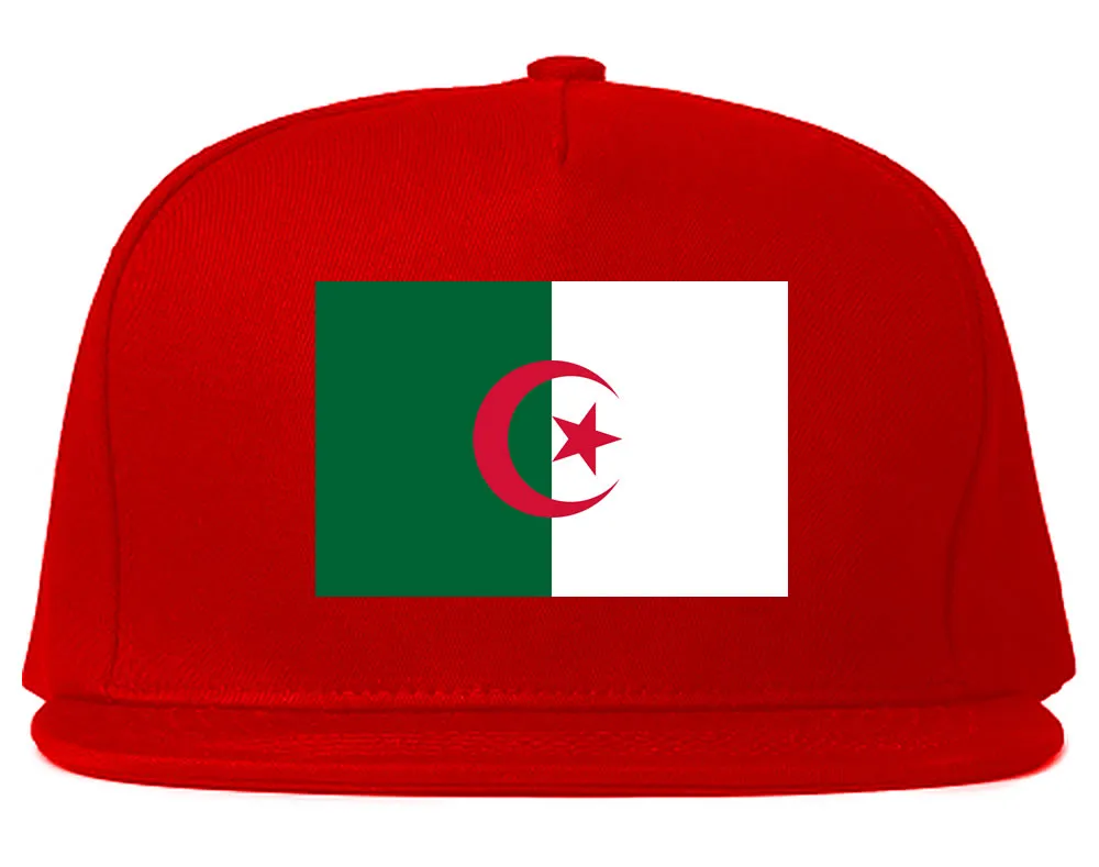 Algeria Flag Country Printed Snapback Hat Cap