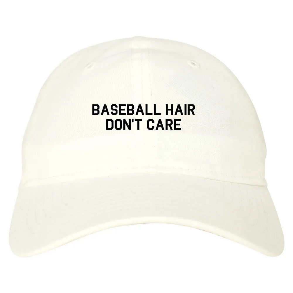 Baseball Hair Dont Care Mens Dad Hat Baseball Cap