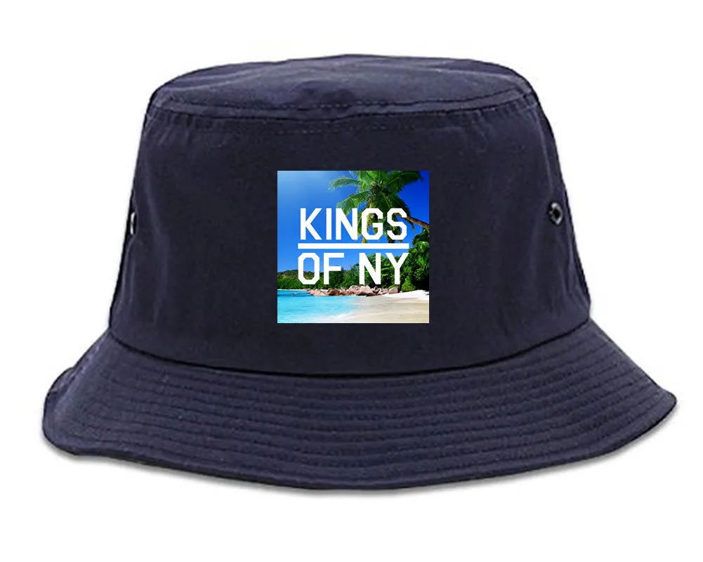 Beach Vacation Box Logo Mens Bucket Hat