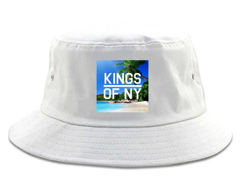 Beach Vacation Box Logo Mens Bucket Hat