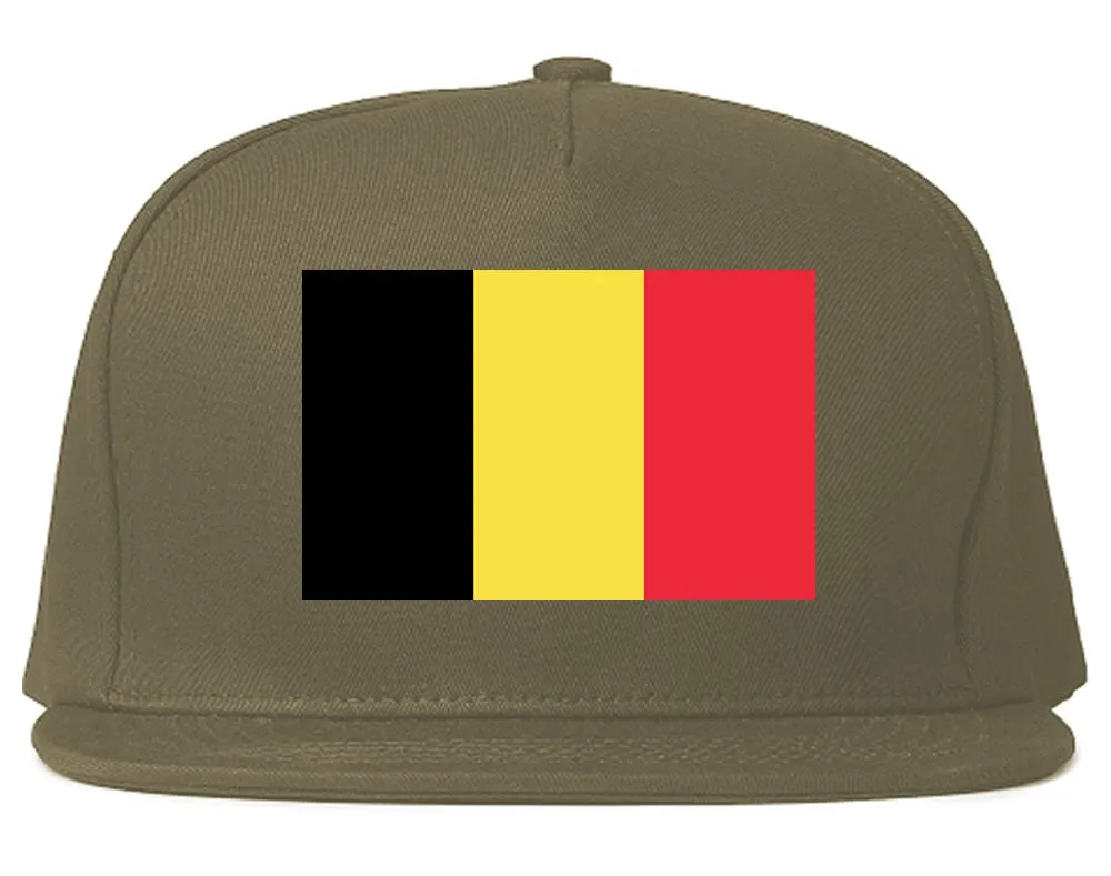 Belgium Flag Country Printed Snapback Hat Cap