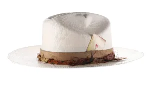 Biltmore Heart Hard Crown Bangora Straw Fedora