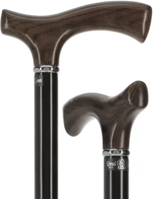 Black Ash Comfort Fritz Cane: Sleek Beechwood Shaft