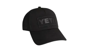 Black on Black Patch Trucker Hat