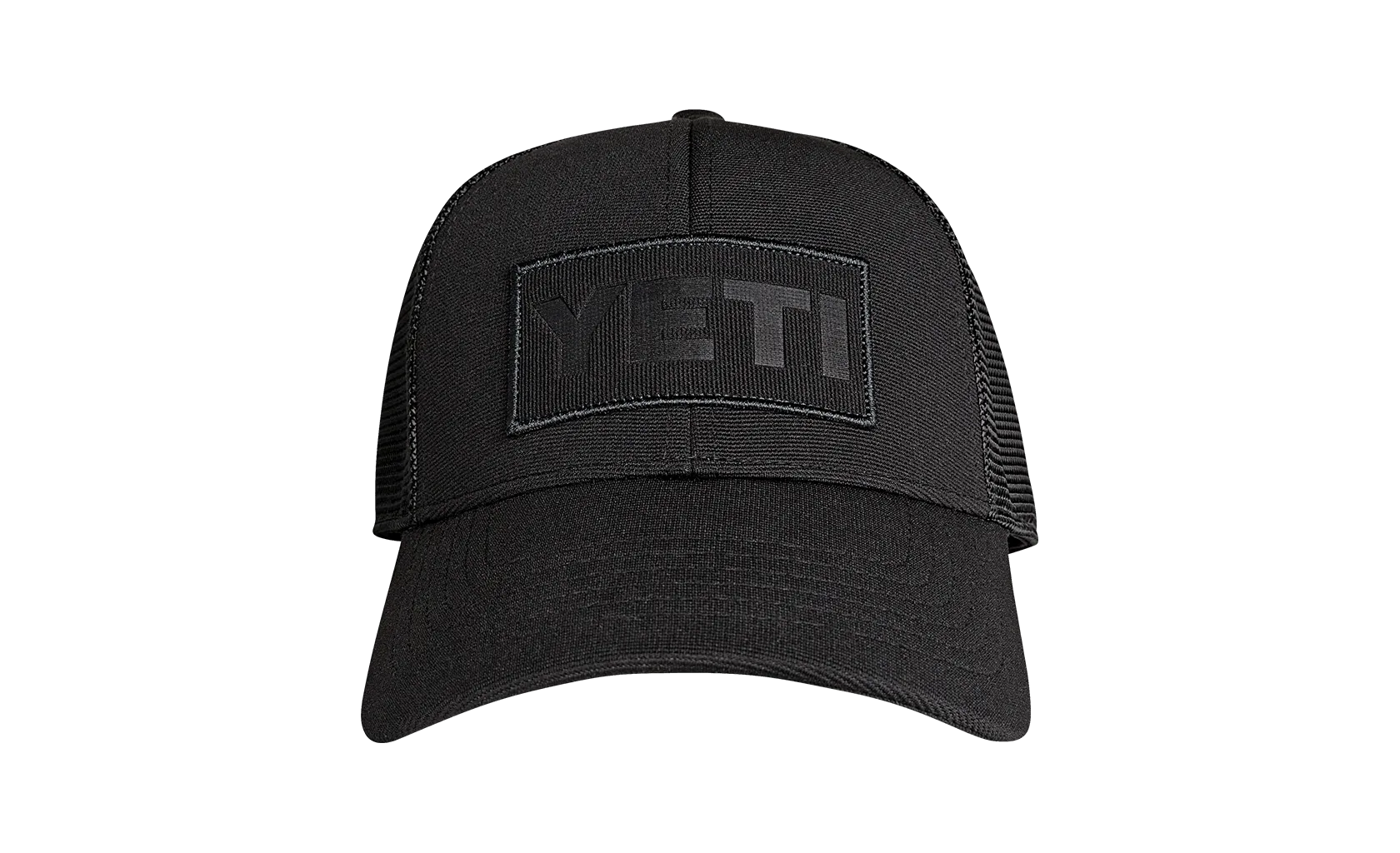 Black on Black Patch Trucker Hat