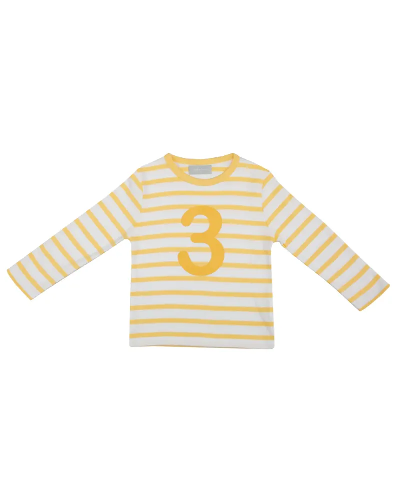 Bob and Blossom Buttercup and White Striped Number T-Shirt