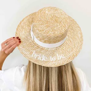 Bride To Be Bachelorette Boater Hat