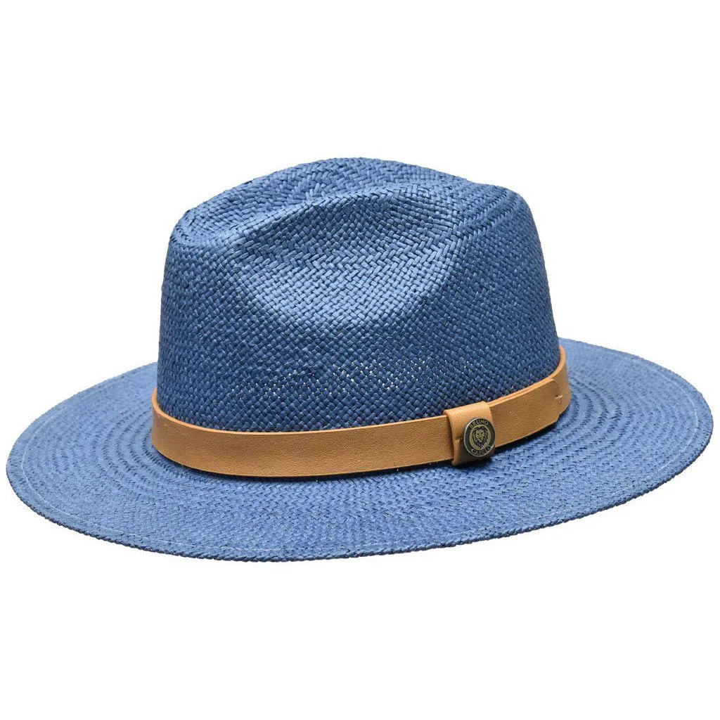 Bruno Capelo Cali Wide Brim Pinch Front Straw Fedora