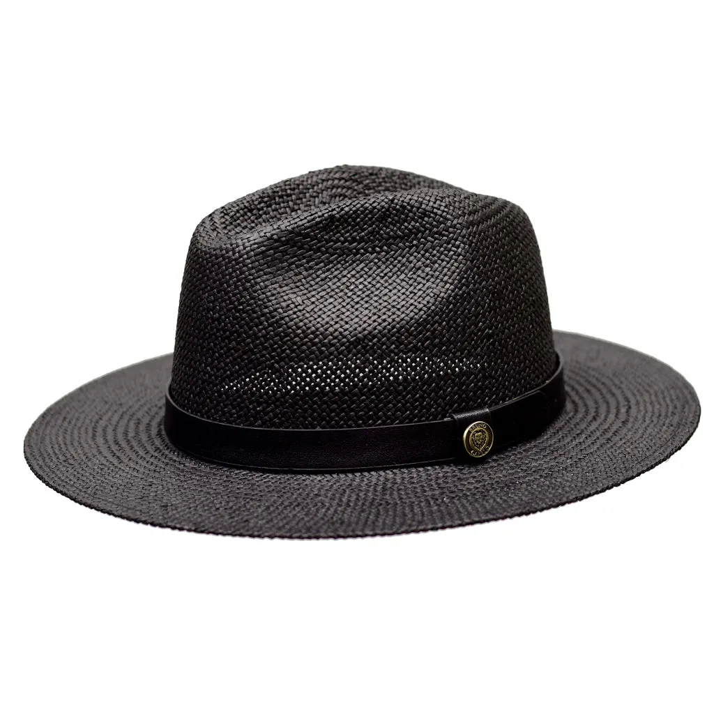 Bruno Capelo Cali Wide Brim Pinch Front Straw Fedora