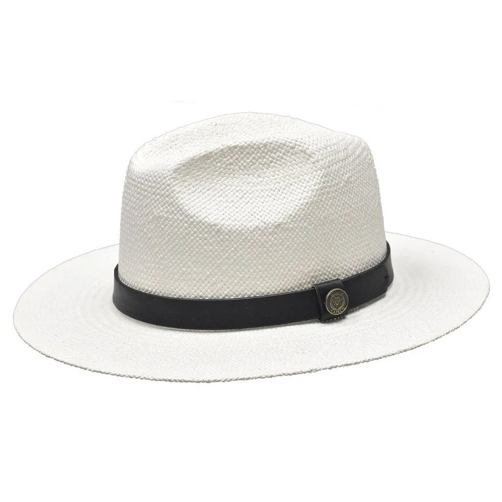 Bruno Capelo Cali Wide Brim Pinch Front Straw Fedora