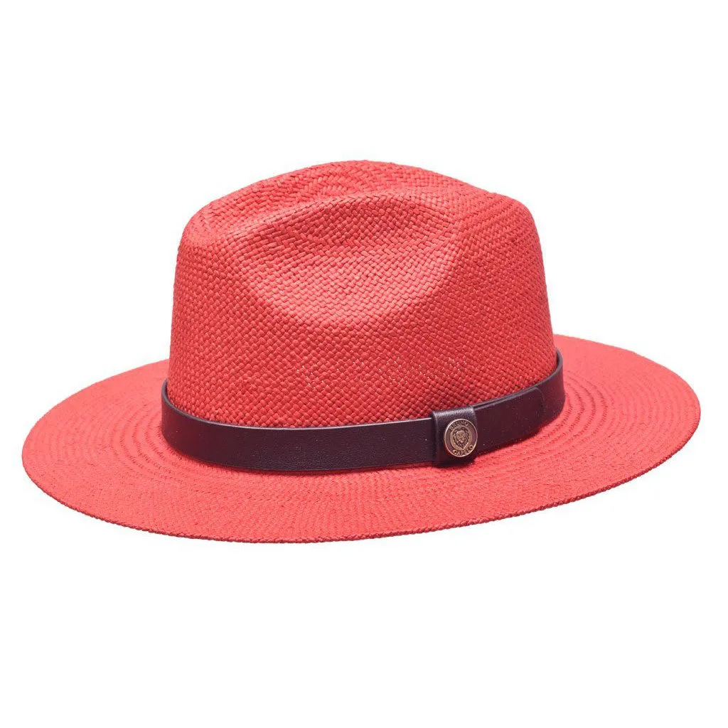 Bruno Capelo Cali Wide Brim Pinch Front Straw Fedora