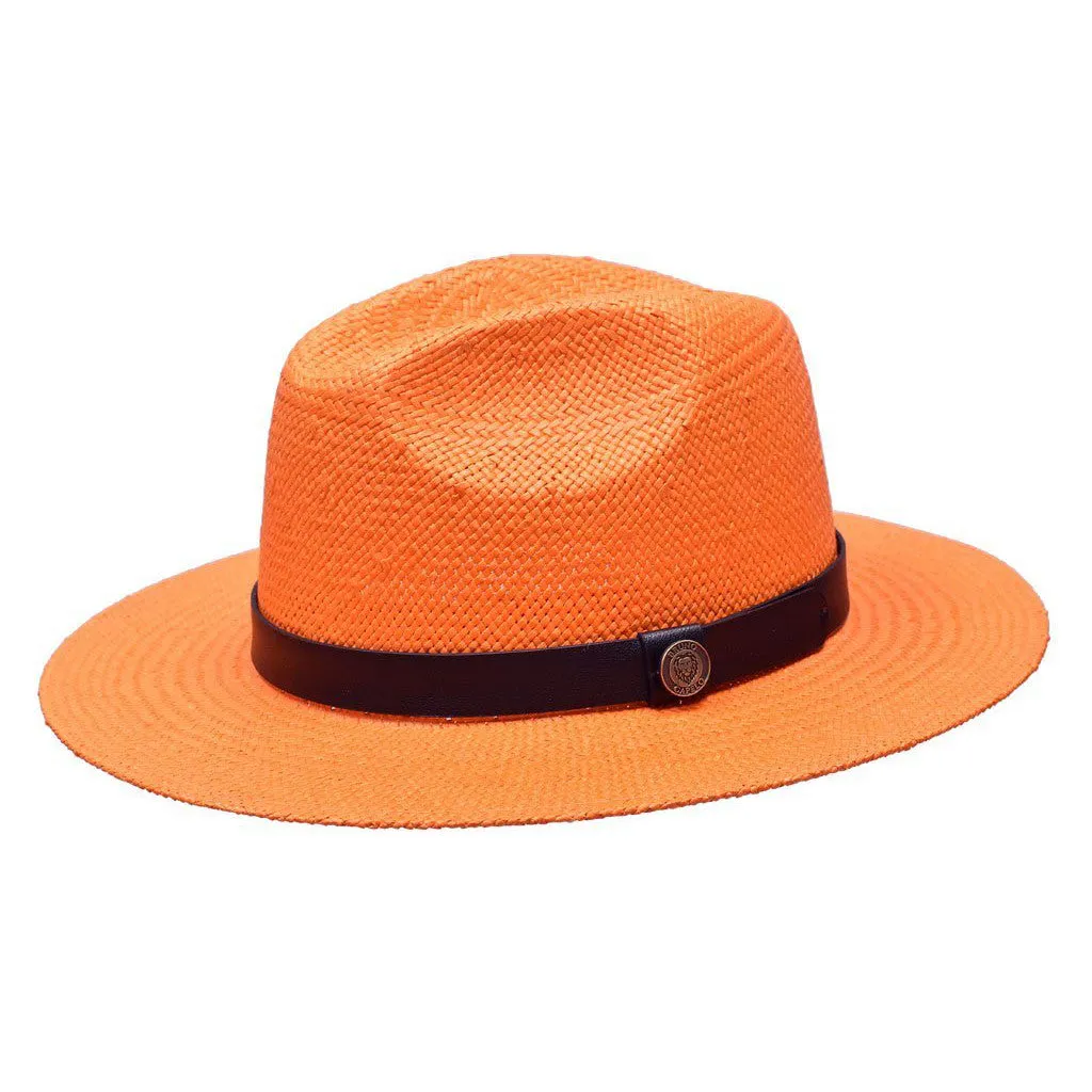 Bruno Capelo Cali Wide Brim Pinch Front Straw Fedora