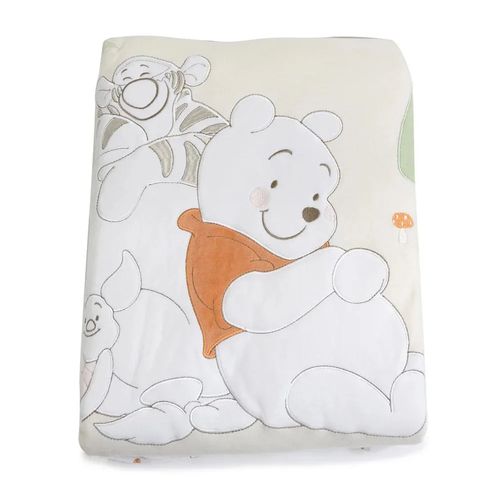 Bubba Blue Winnie The Pooh Reversible Cot Quilt