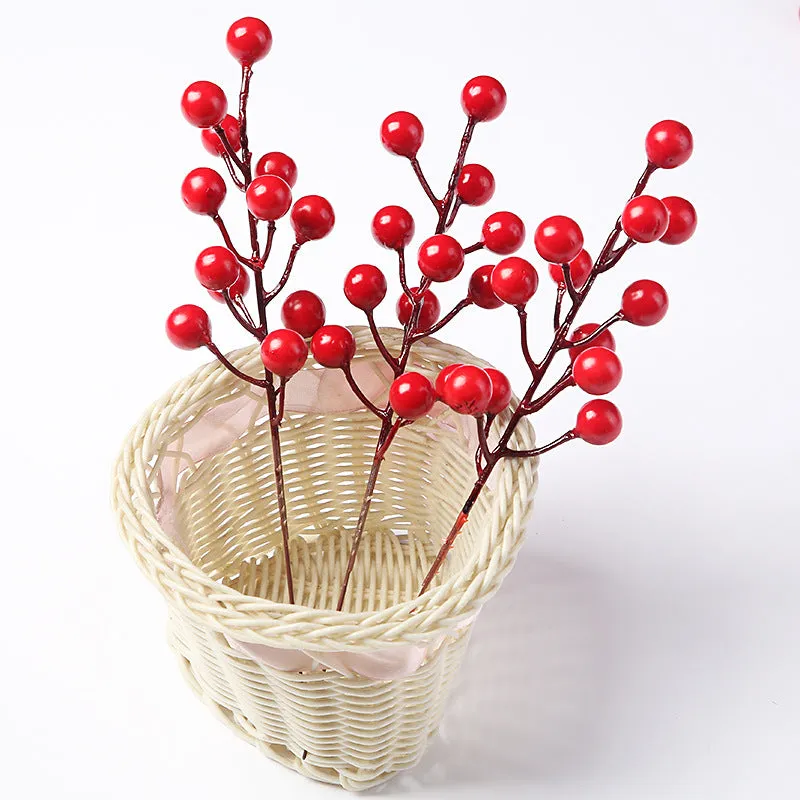 Bulk 39pcs Holy Berry Stems Picks Artificial Christmas Picks Wholesale