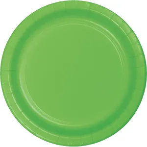 Bulk Fresh Lime Green Value Friendly Paper Dessert Plates (96 per Case)