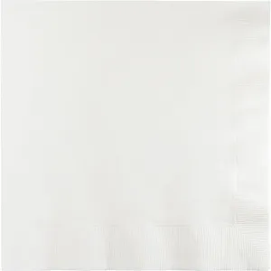 Bulk Pack of 100 White Luncheon Napkins 3Ply