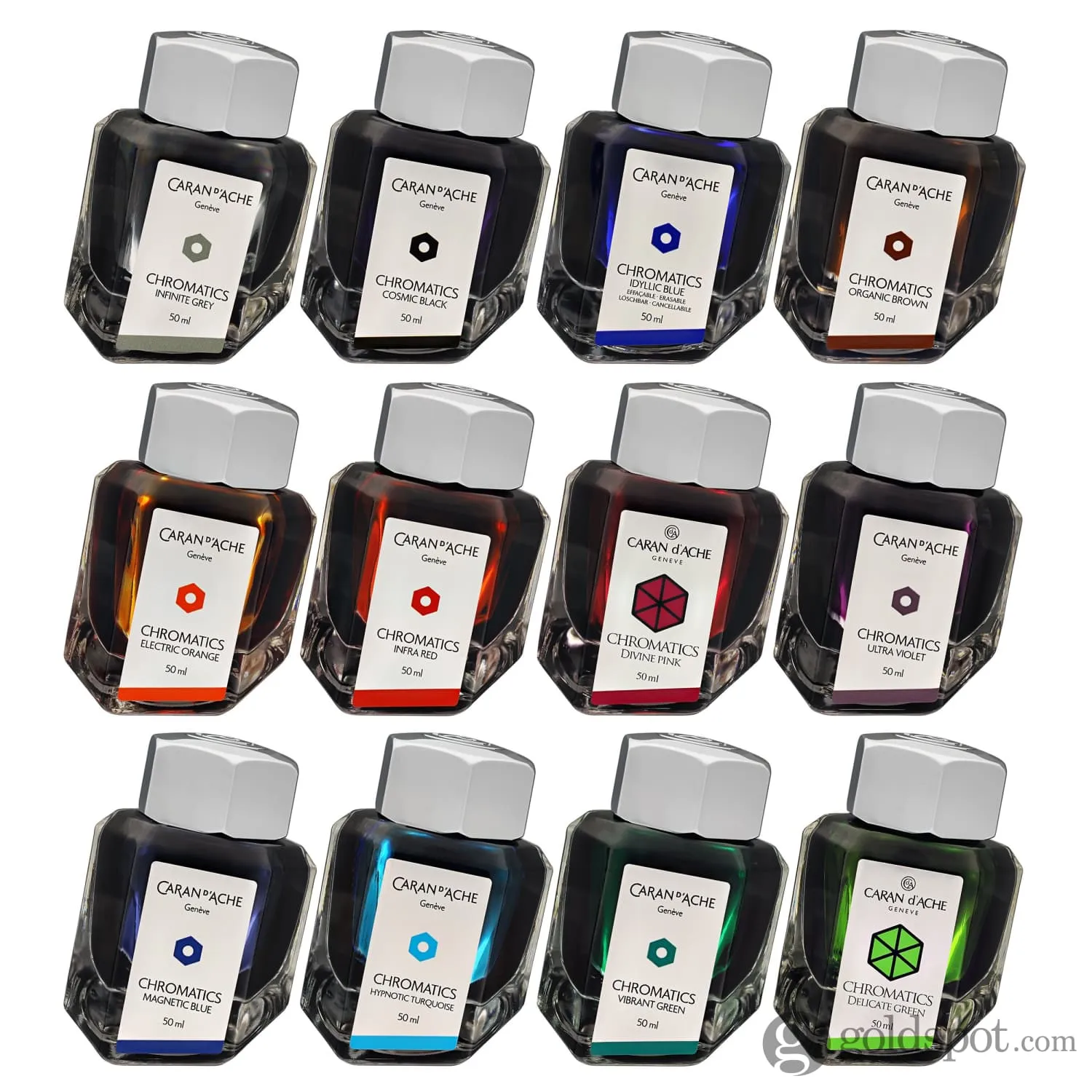 Caran d'Ache Chromatics Bottled Ink in Infra Red - 50 mL