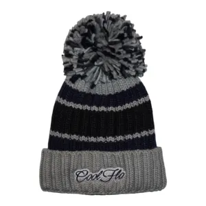 Chunky Bobble Hat - Basalt Blue