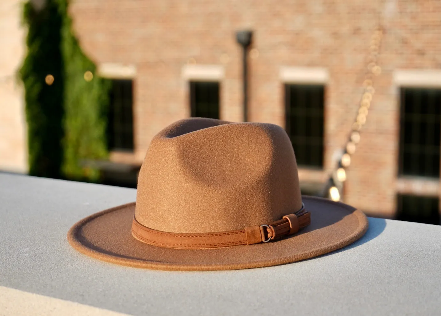 Clarke Fedora Dark Tan