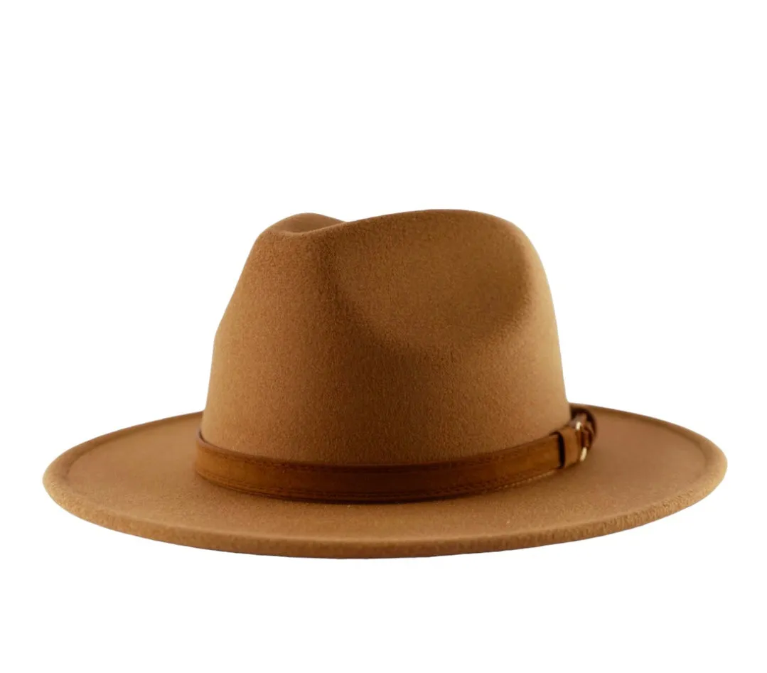 Clarke Fedora Dark Tan