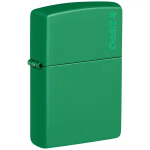 Classic Grass Green Matte Zippo Logo