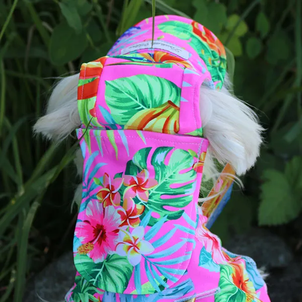 Cooling Dog Hat with UPF50   Hot Tropic