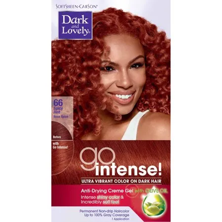 Dark and Lovely Go Intense Ultra Vibrant Hair Color (Spicy Red)