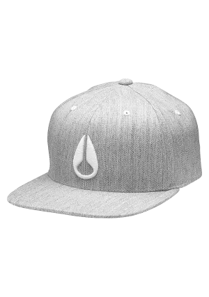 Deep Down Flexfit Athletic Fit Hat - Heather Gray / White