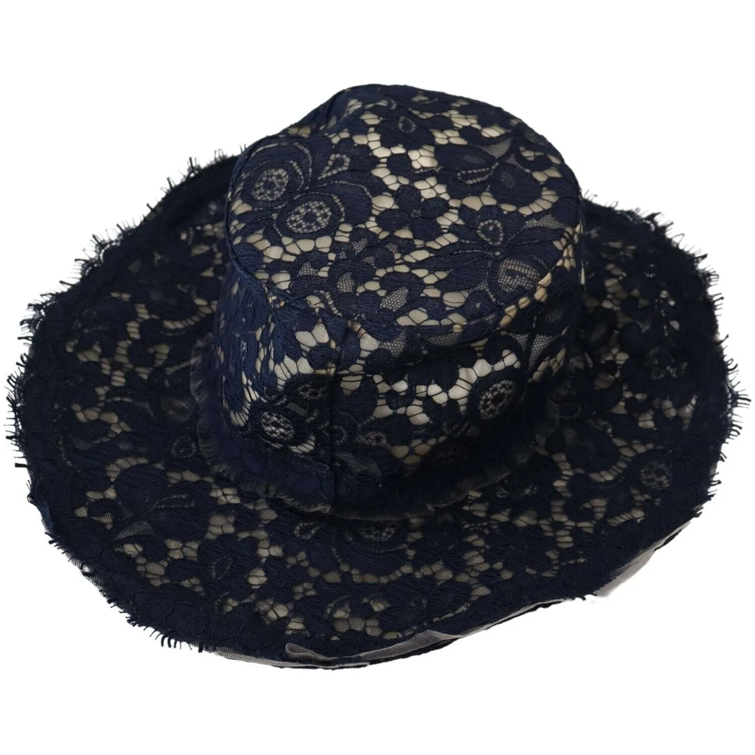 Dolce & Gabbana Elegant Wide Brim Blue Hat