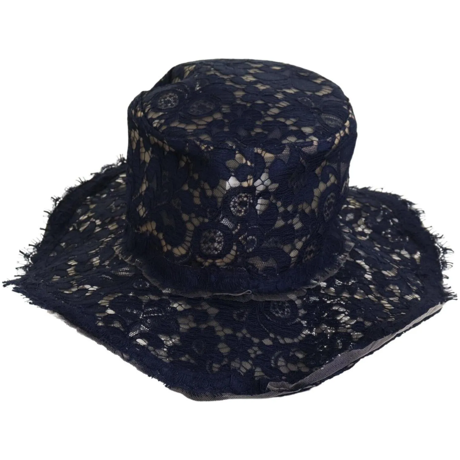 Dolce & Gabbana Elegant Wide Brim Blue Hat