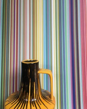 Fine Stripe Wallpaper - Multicoloured