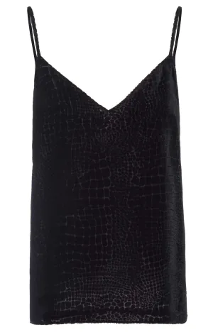 Frame - Croc Cami in Black