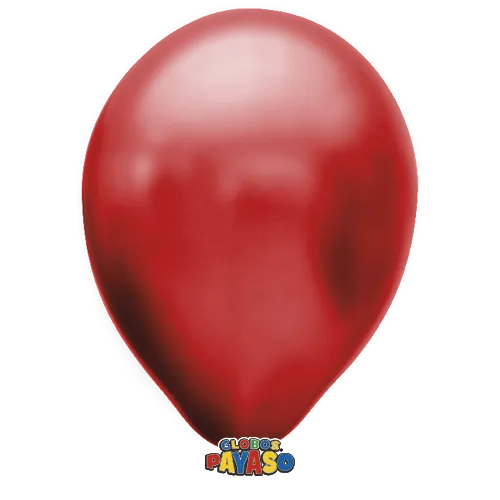 Globos Payaso 5in Balloon Metallic Cherry Red 100ct