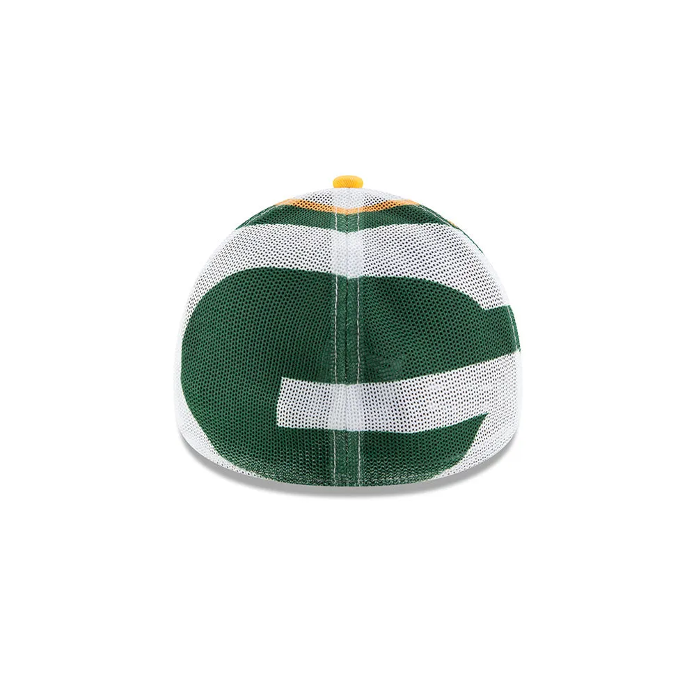 Green Bay Packers Logo Wrapped 39THIRTY Flex Fit Hat