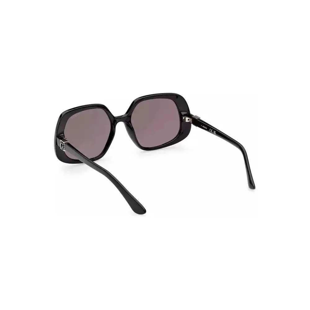 Guess Jeans Black Injected Women Sunglass