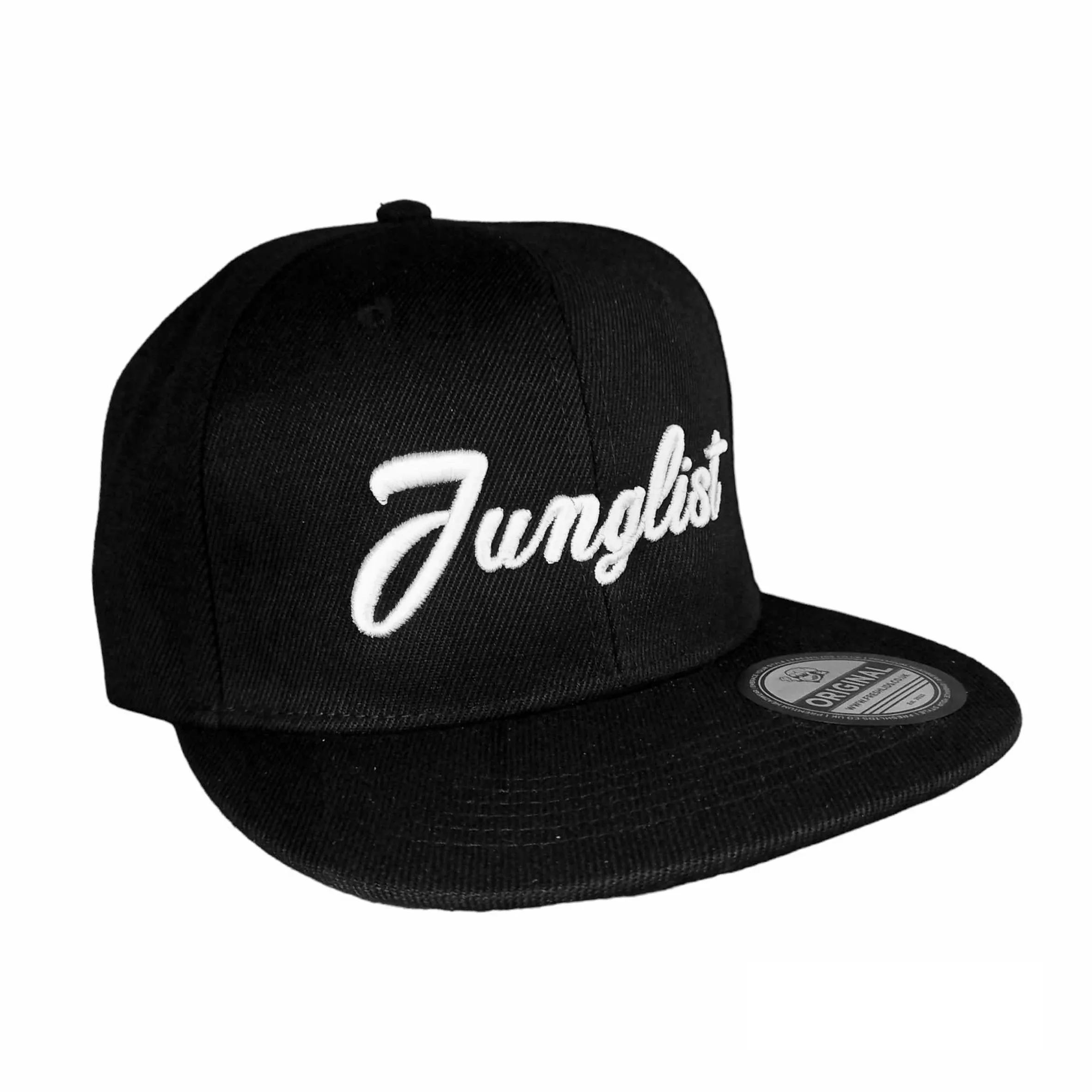 Junglist Script Snapback - Black