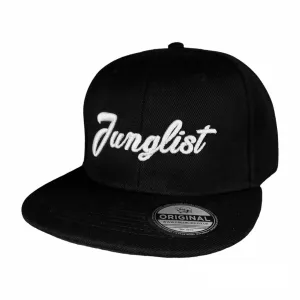 Junglist Script Snapback - Black