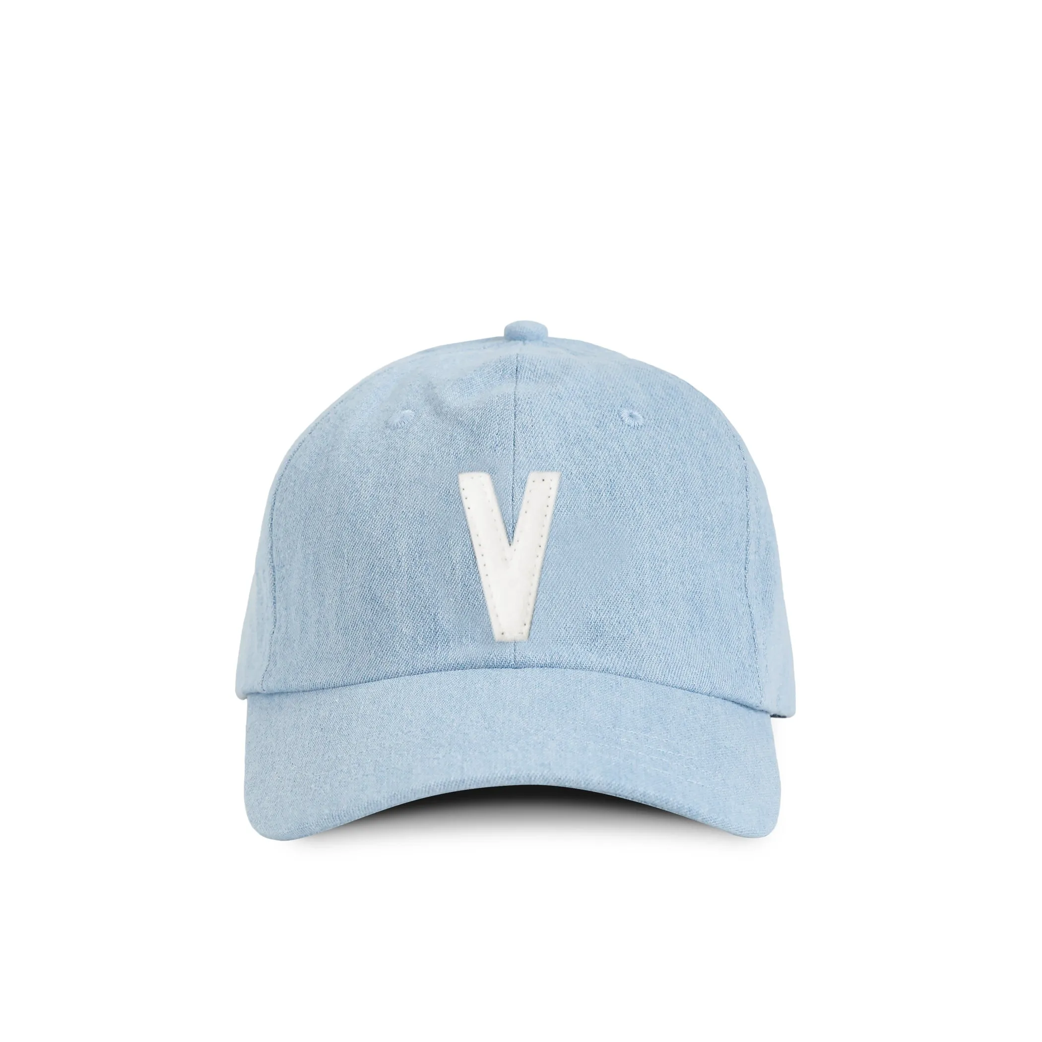 Kids Letter V Baseball Hat Denim