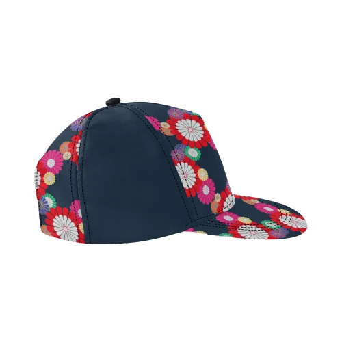 Kiku Floral Pattern All Over Print Hat