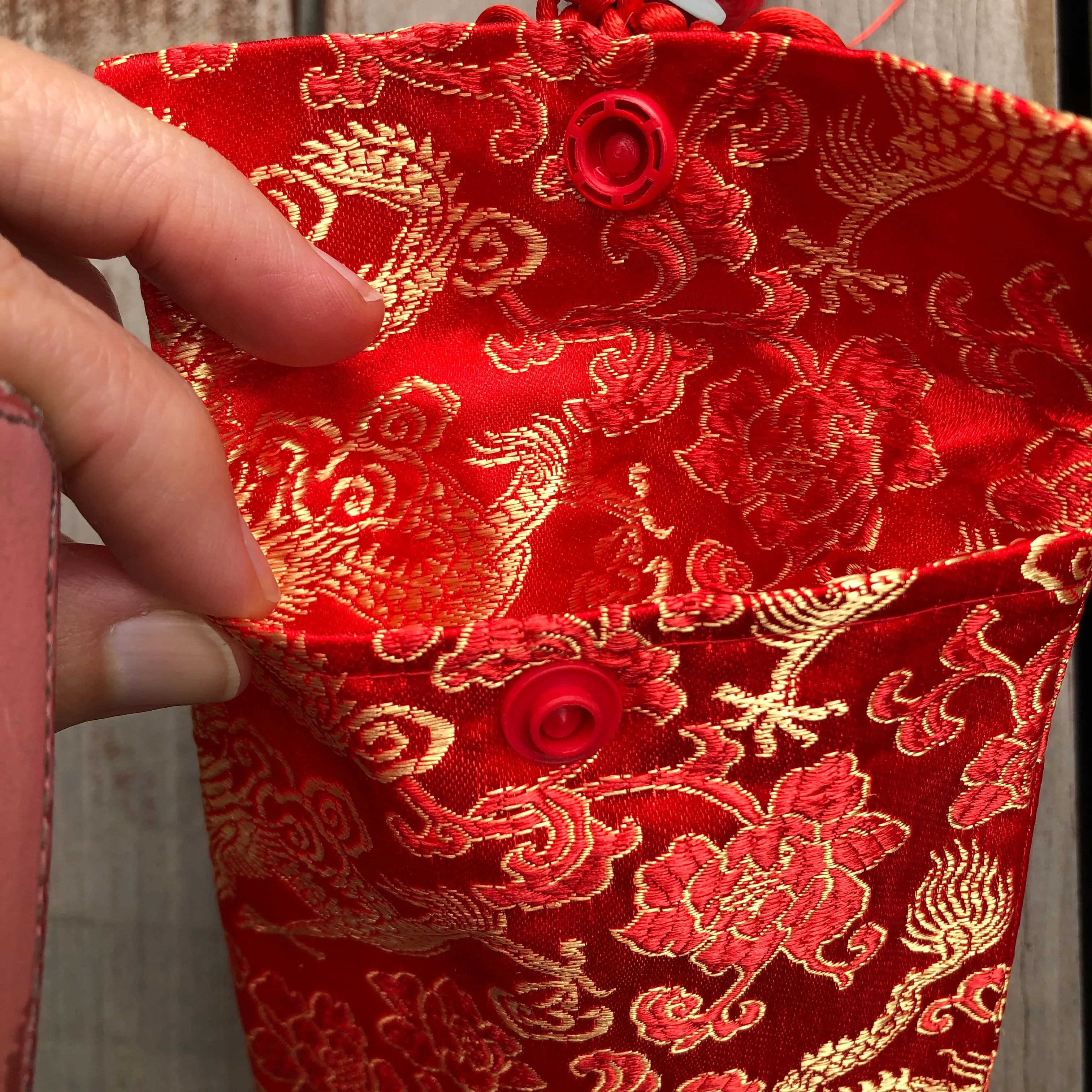 Luxury Red Money Packet - Silk Dragon