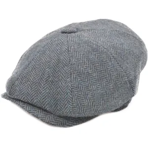 Majorwear Herringbone Newsboy Cap | Tweed Grey