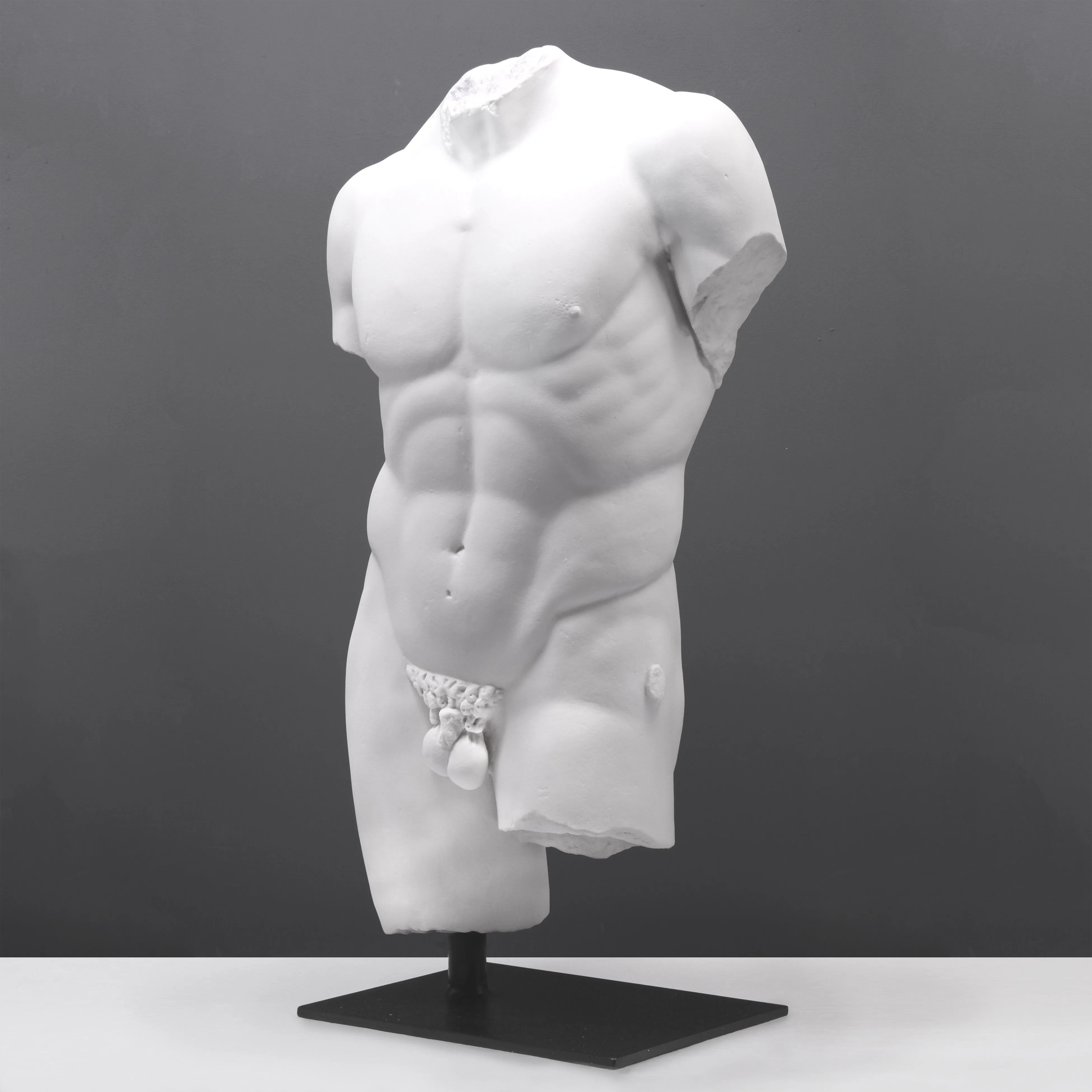 Male Torso Life-size statue on Base