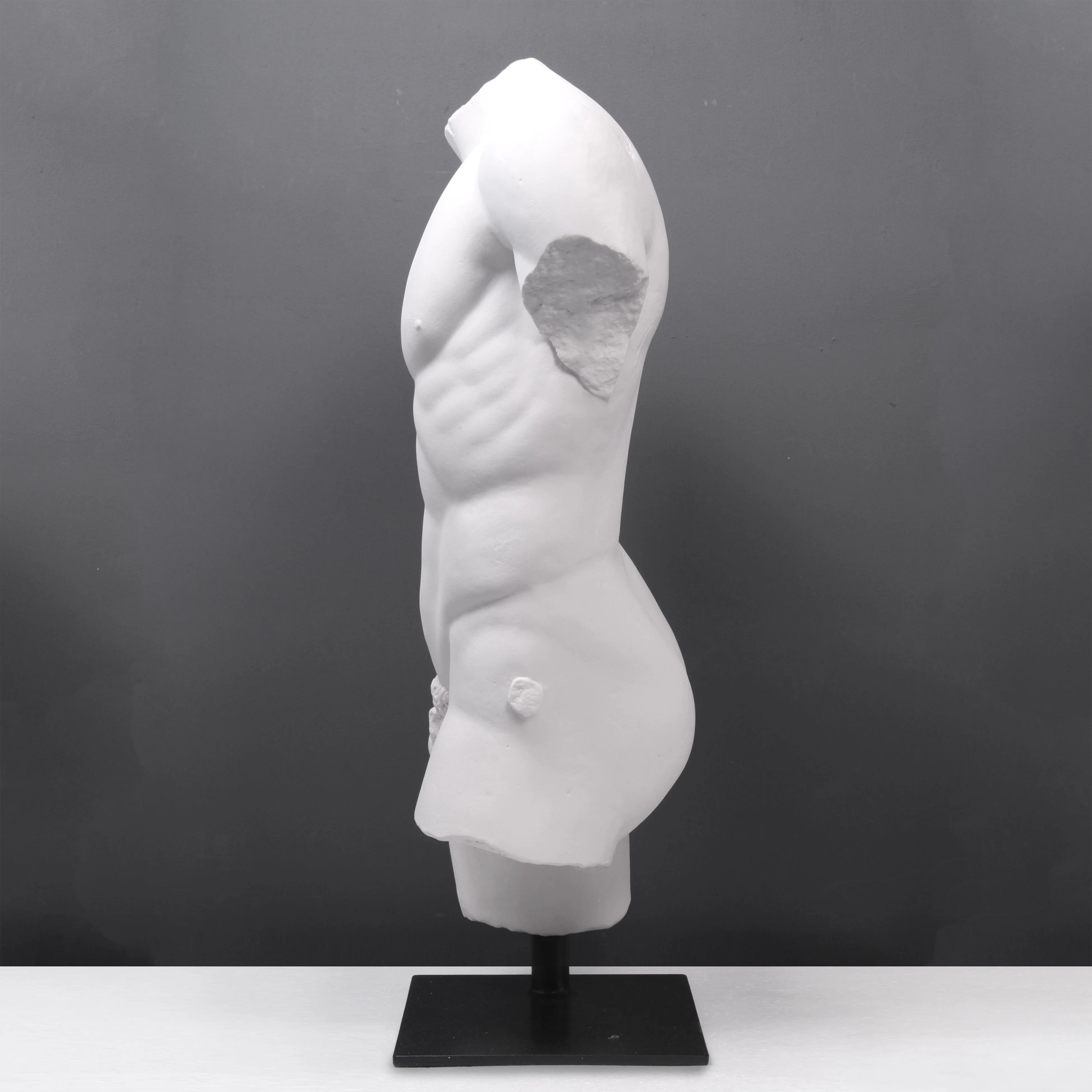 Male Torso Life-size statue on Base