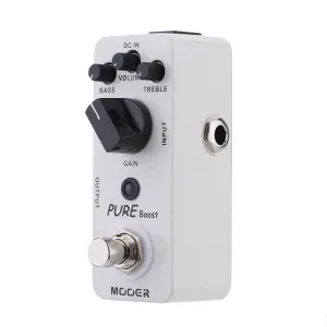 Mooer Pure Boost Guitar Booster Effect Pedal Bass / Treble / Gain Volume Control