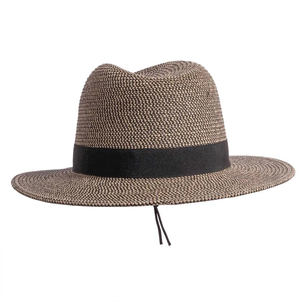 Nero | Mens Two-Tone Woven Straw Fedora Hat