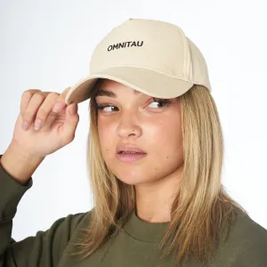 Omnitau Unisex Camber Organic Cotton Baseball Cap - Sand