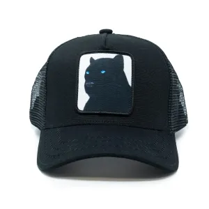 Panther Black Trucker Hat (Black) - GS238