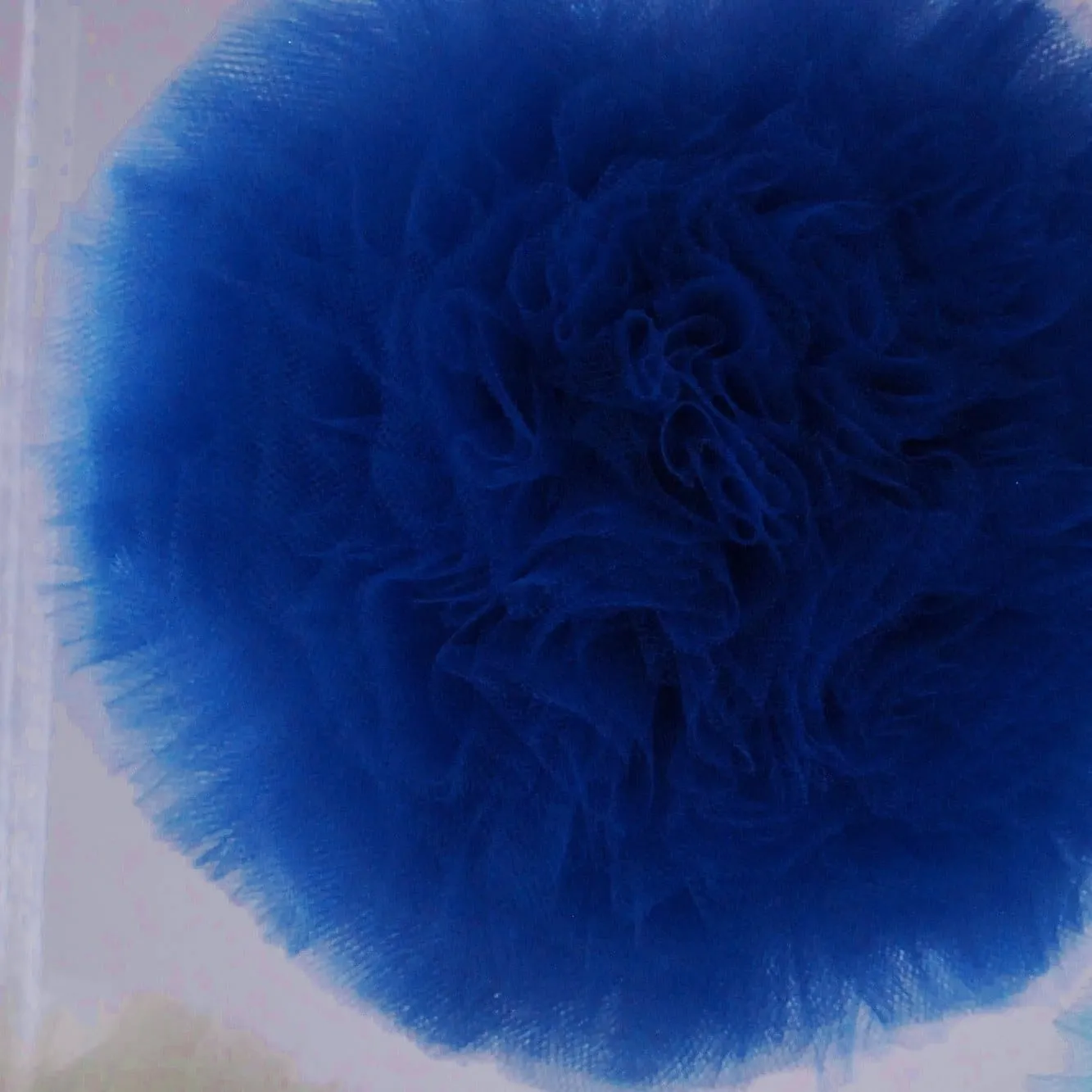 Parade blue tulle pom pom